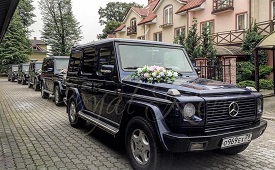 Mercedes Benz G-class свадебный кортеж